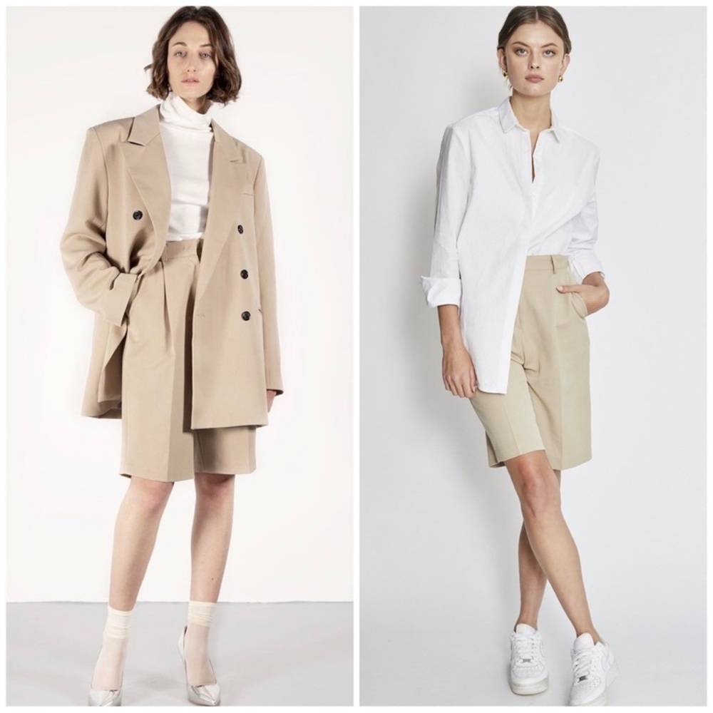 FRANKIE SHOP Julie Shorts - Beige